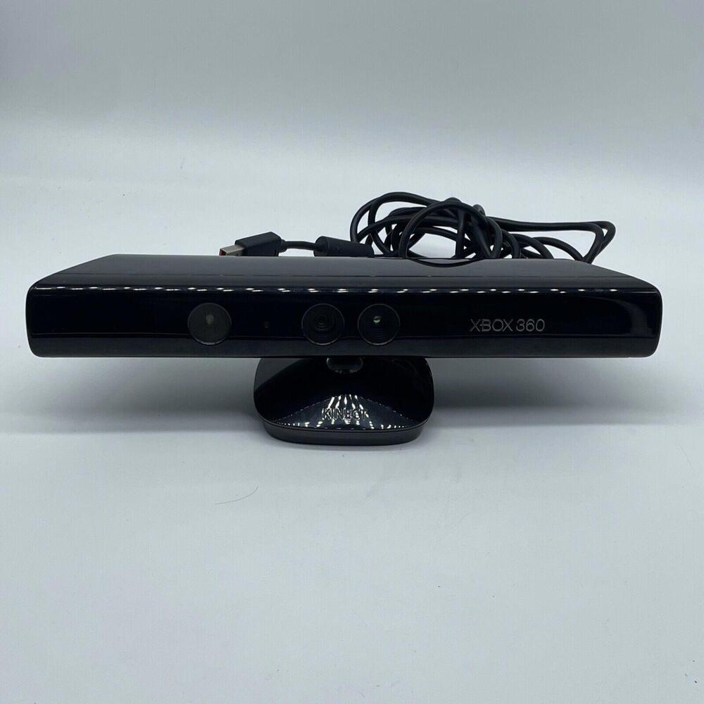 Genuine Microsoft XBOX 360 Kinect Sensor Bar Black with Adapter Tested